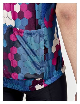 Maillot manches courtes Craft ADV Endur Graphic Bleu Rose