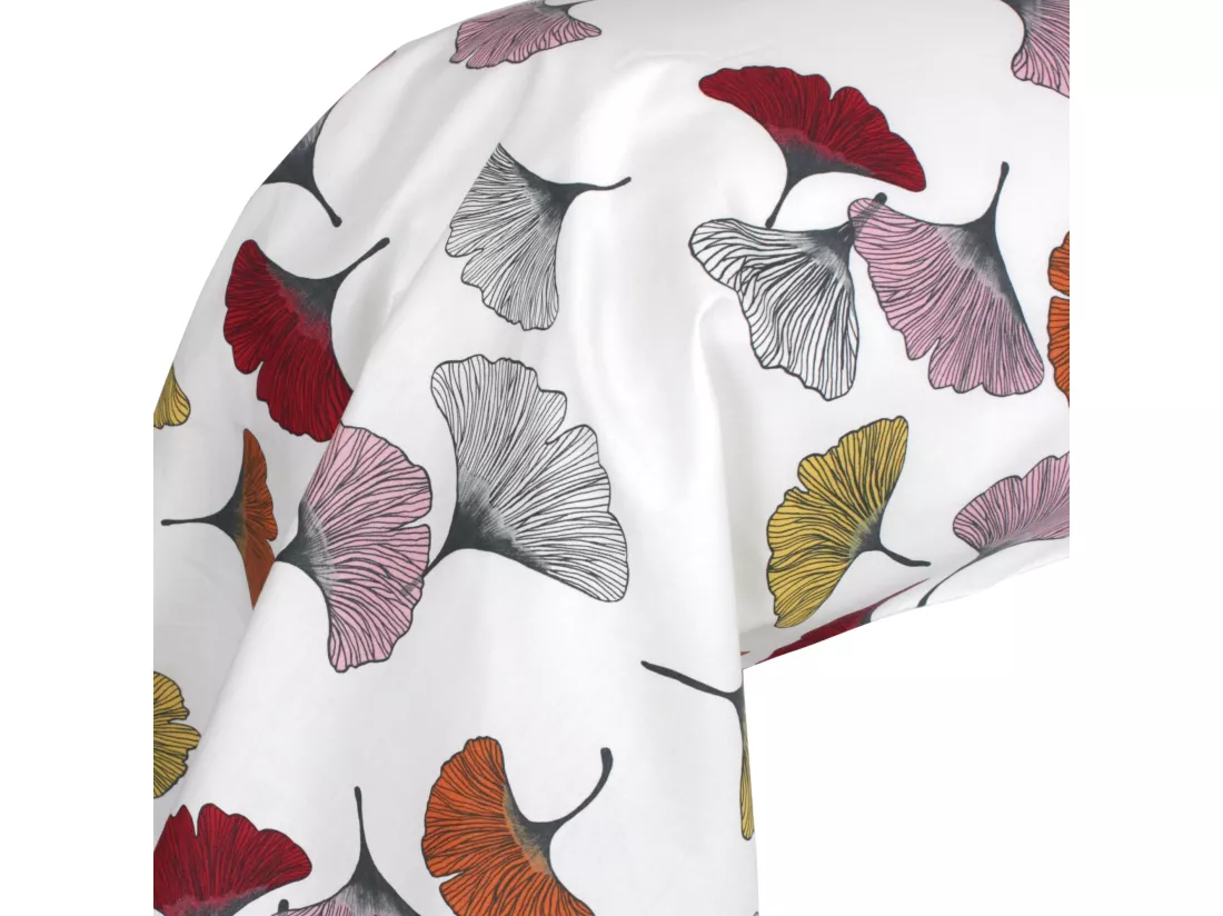 Taie de traversin 140x43 cm Percale pur coton GINKGO Rose