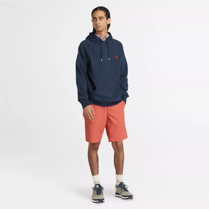 Short chino en popeline pour homme en rouge