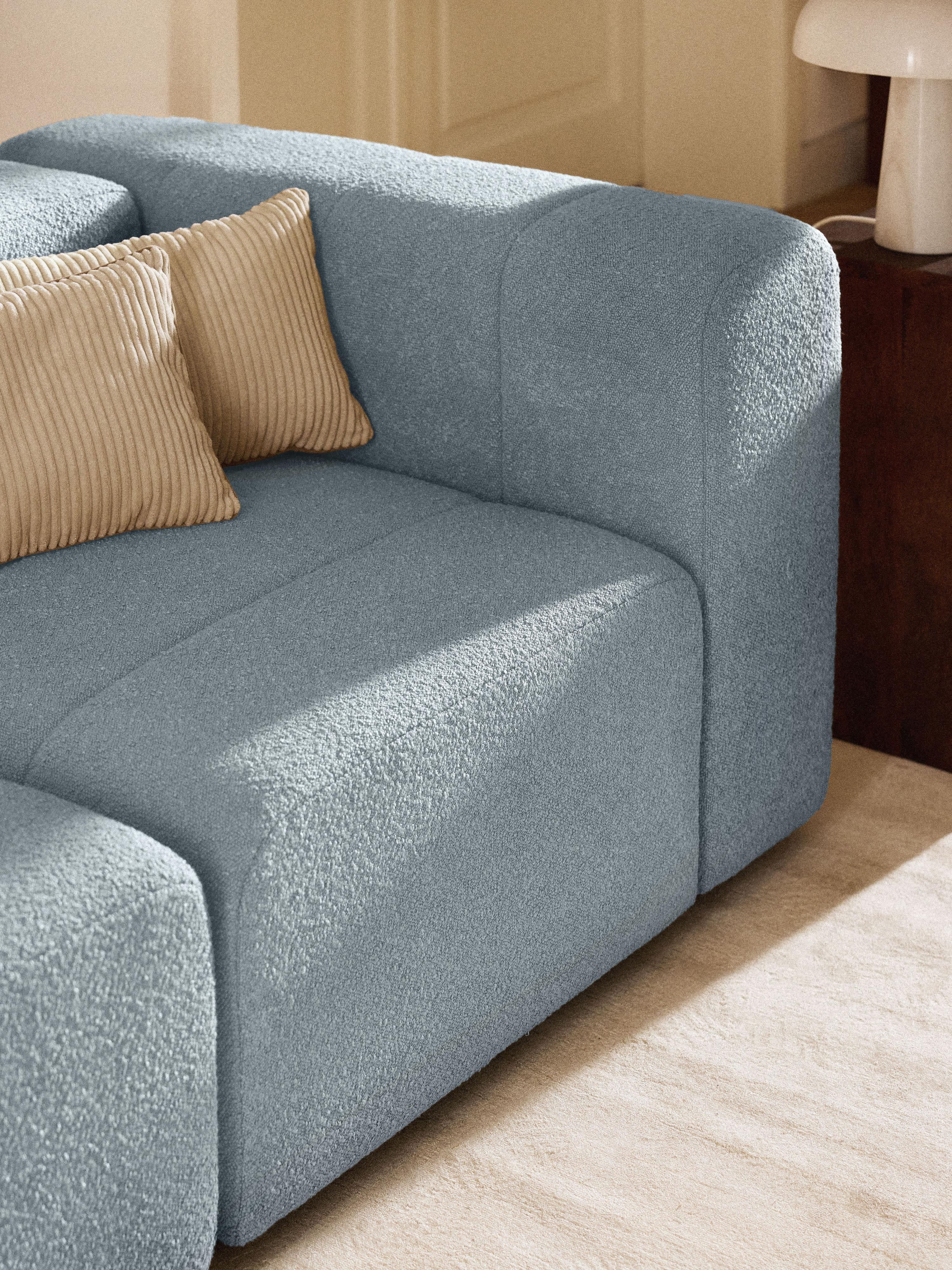 Bouclé hoekmodule Lena