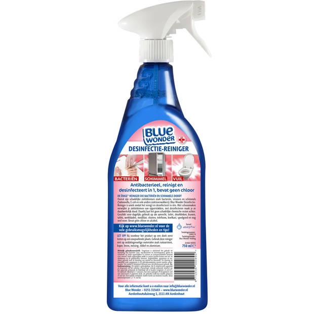 Blue Wonder Desinfectie Spray - 750 ml