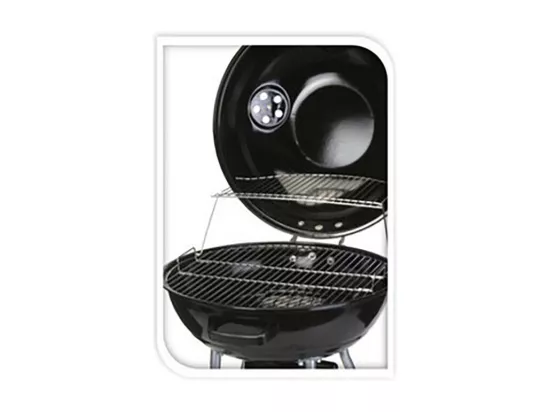 Barbecue sur roues noir