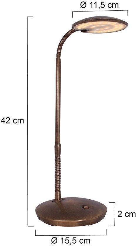 Tafellamp 1470BR Zenith ⌀15.5  x H25 cm