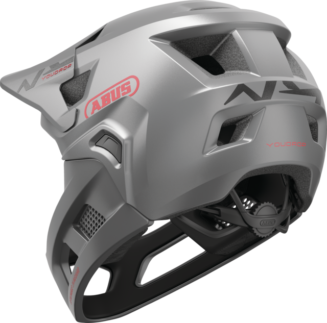 ABUS YouDrop FF Ti Silver Fullface Cykelhjelm One Size