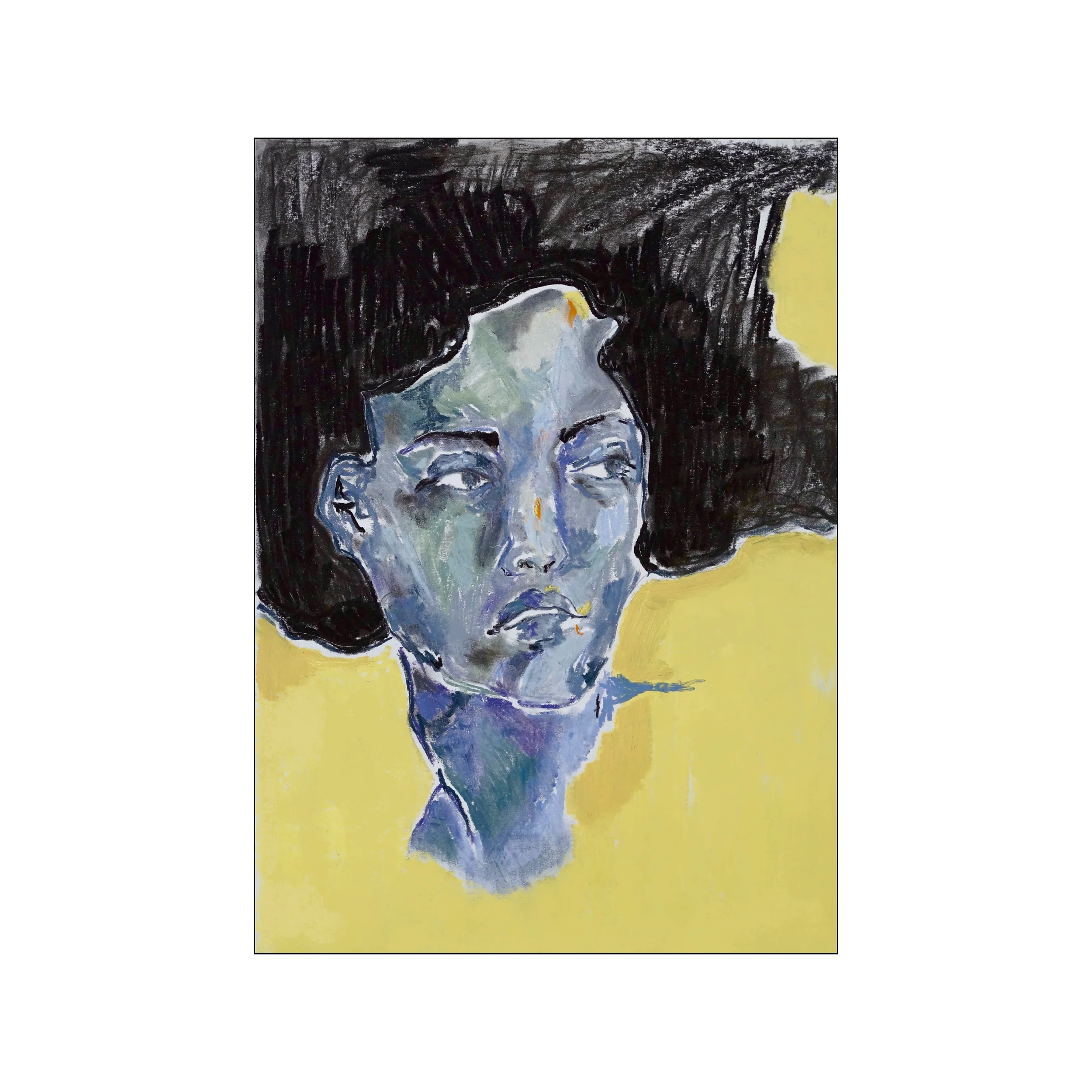 Poster & Frame  Fiona Alberte Portrait In Yellow plakat