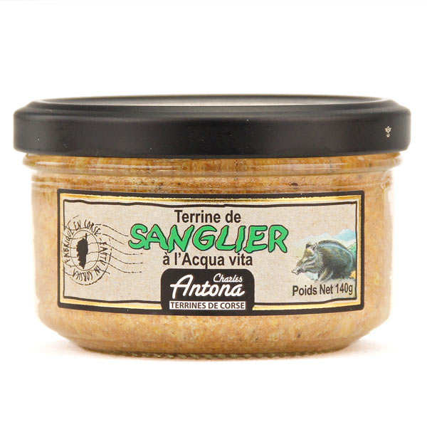 Terrine de sanglier à l'acqua vita - spécialité Corse