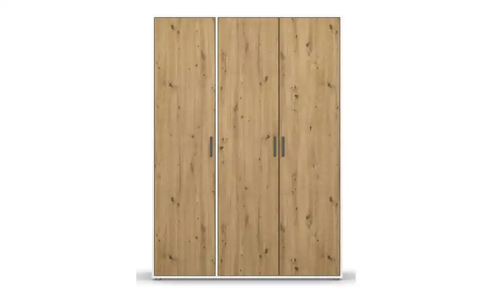 Drehtürenschrank Absetzung: Weiß 140 cm 3 Stück
