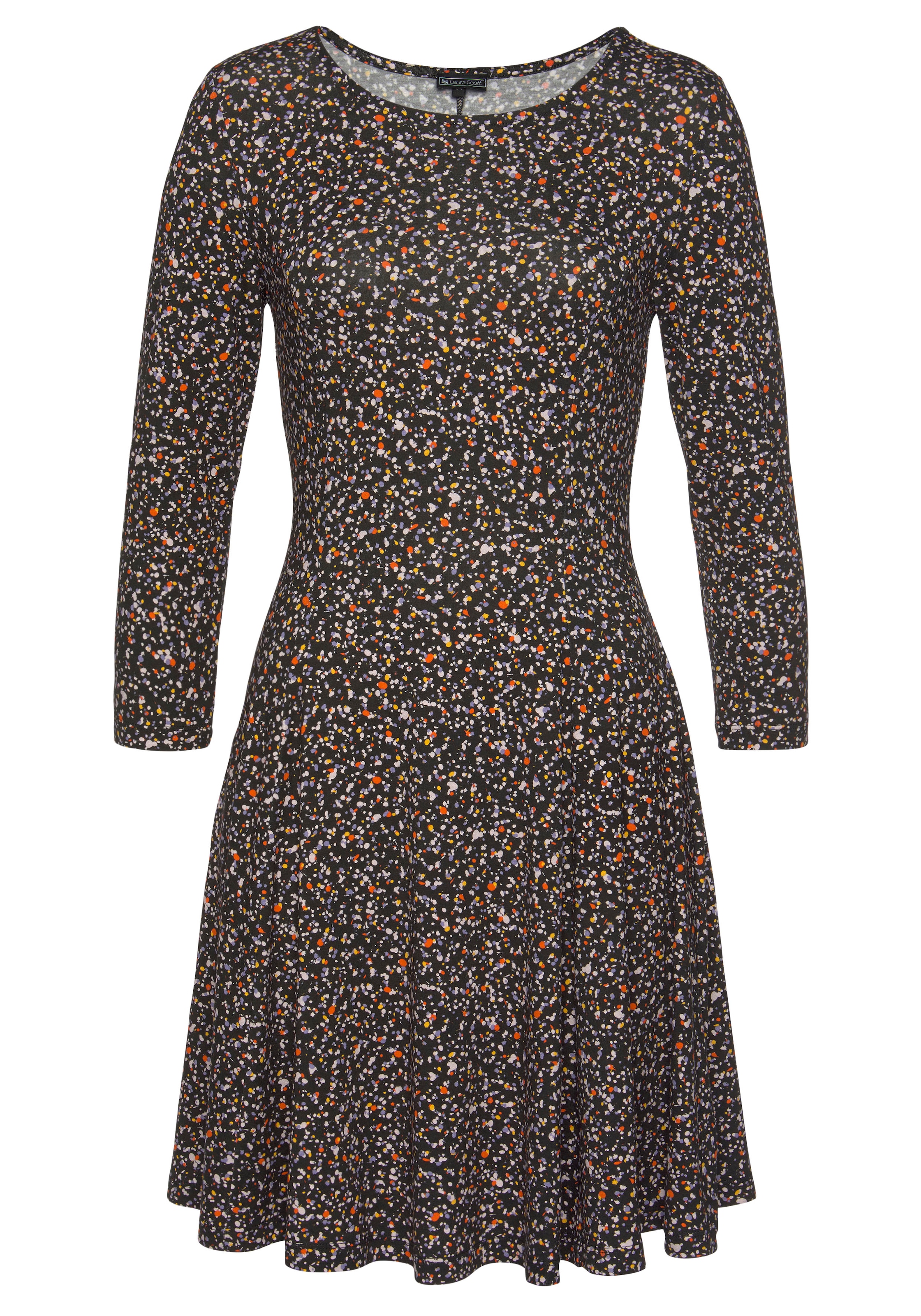 Laura Scott Jerseykleid sportlich-feminines Kleid,  knielang,  mit floralem Allovermuster
