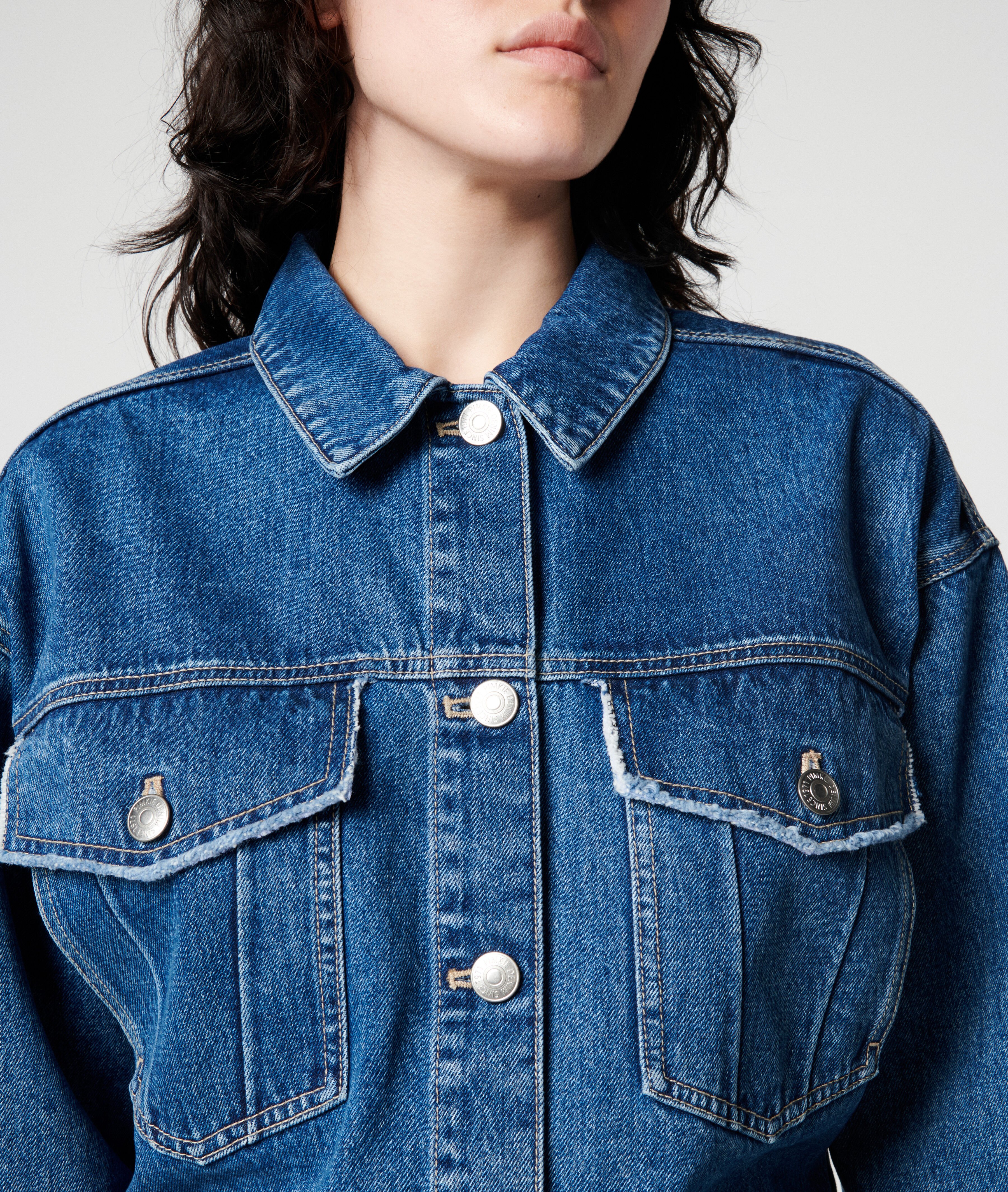 Veste en jean - Bleu foncé