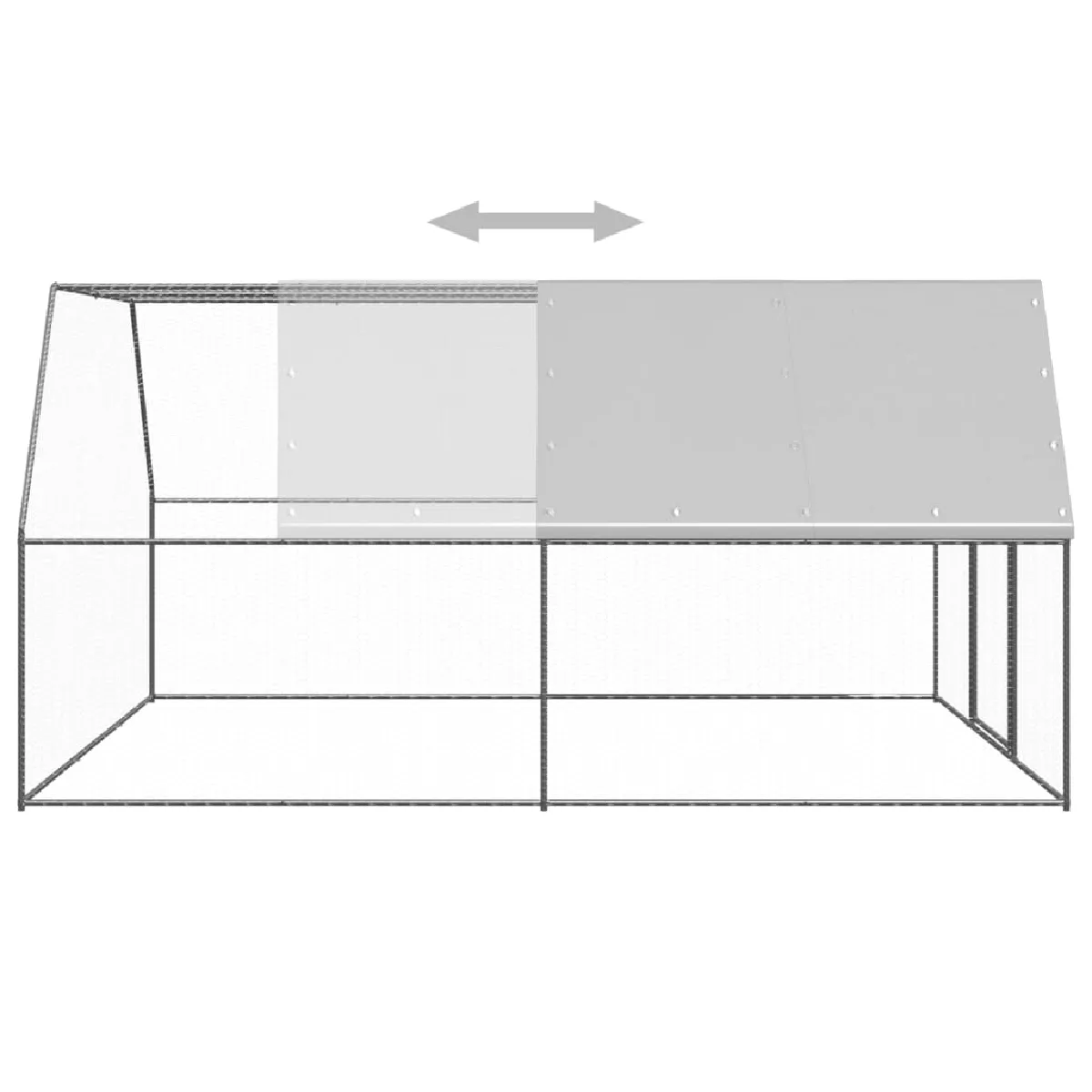 Poulailler vidaXL 3x4x2 m