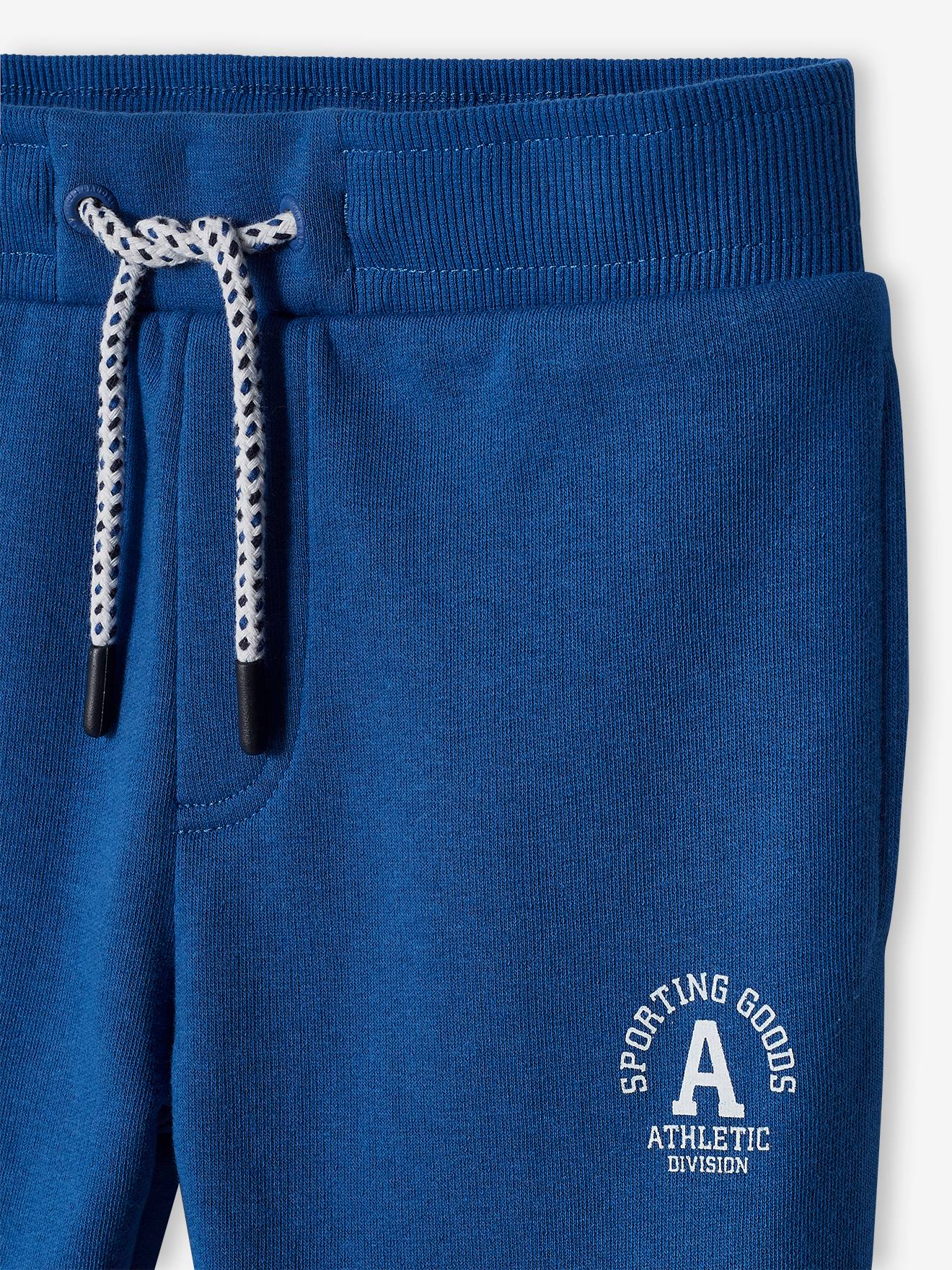 Calças de jogging desportivas para rapazes, azul elétrico