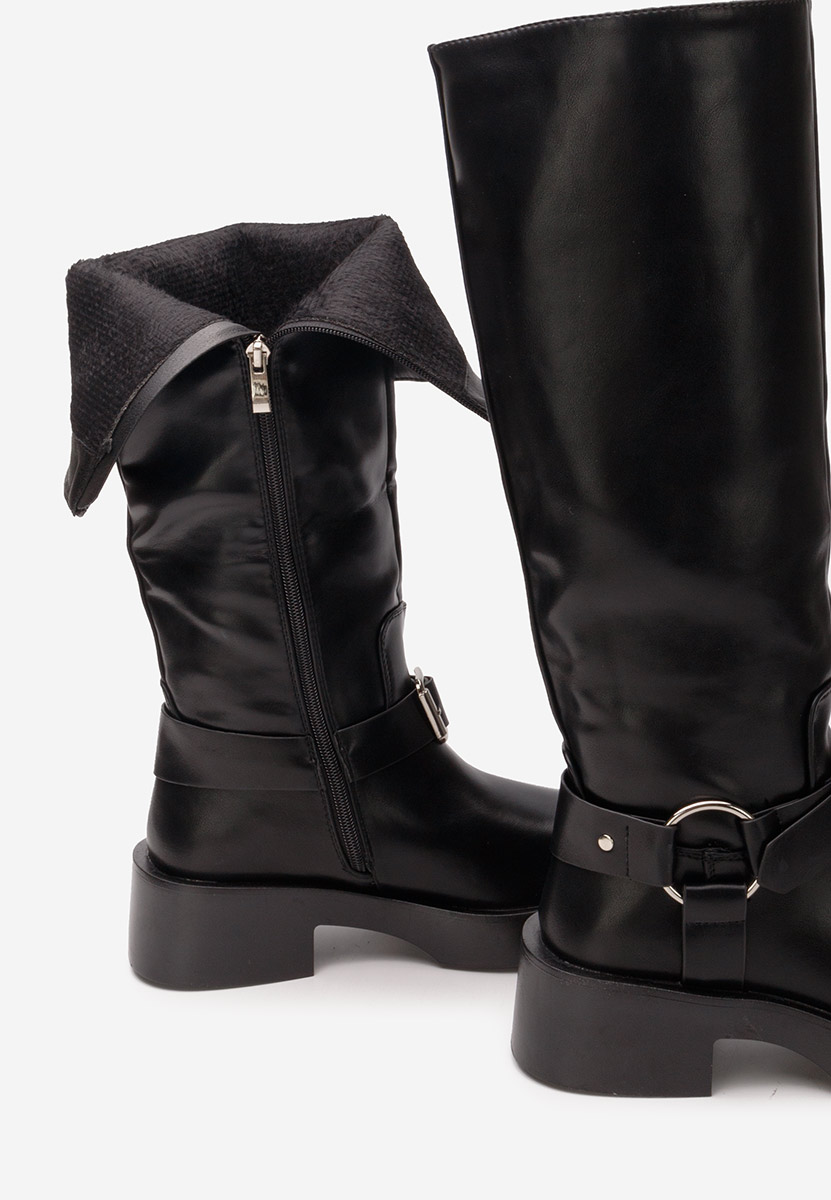 Bottes hautes femme noires Delois