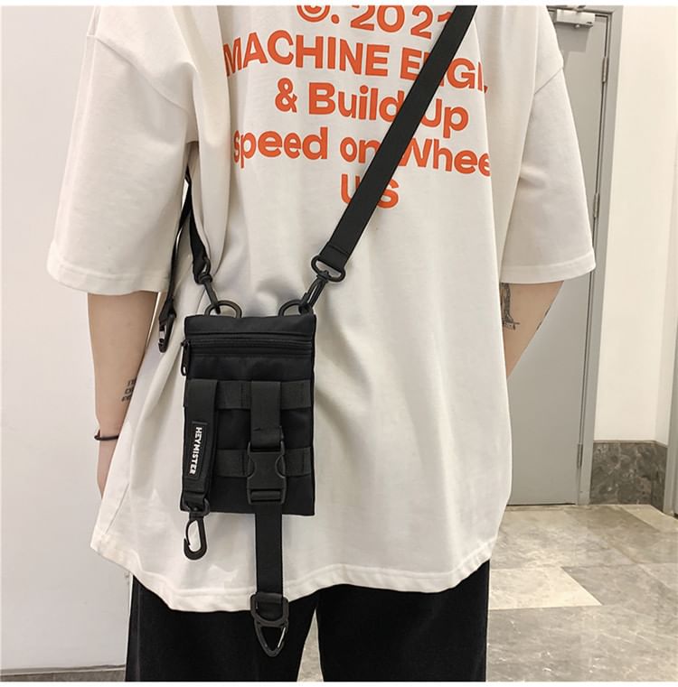 Hikuozy - Nylon crossbodytas met gesppaneel
