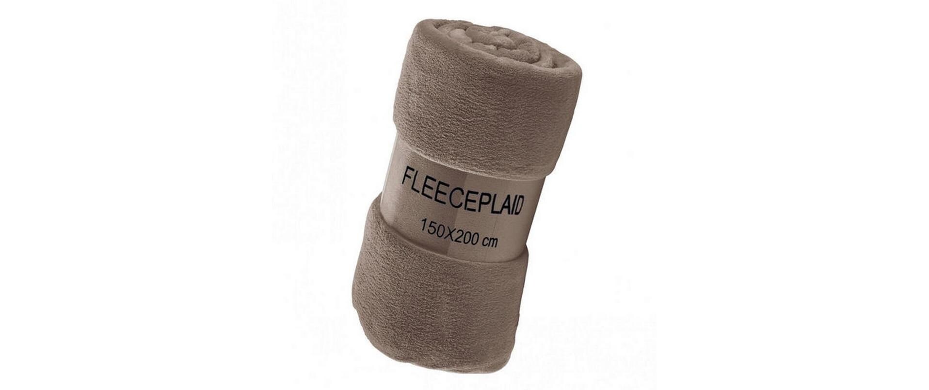 Decke Coral 150 x 200 cm, KaffeeFleecedecke, 100% Polyester