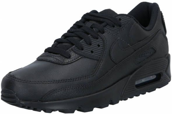 Nike Air Max 90 Leather Heren Sneakers Black Black-Black