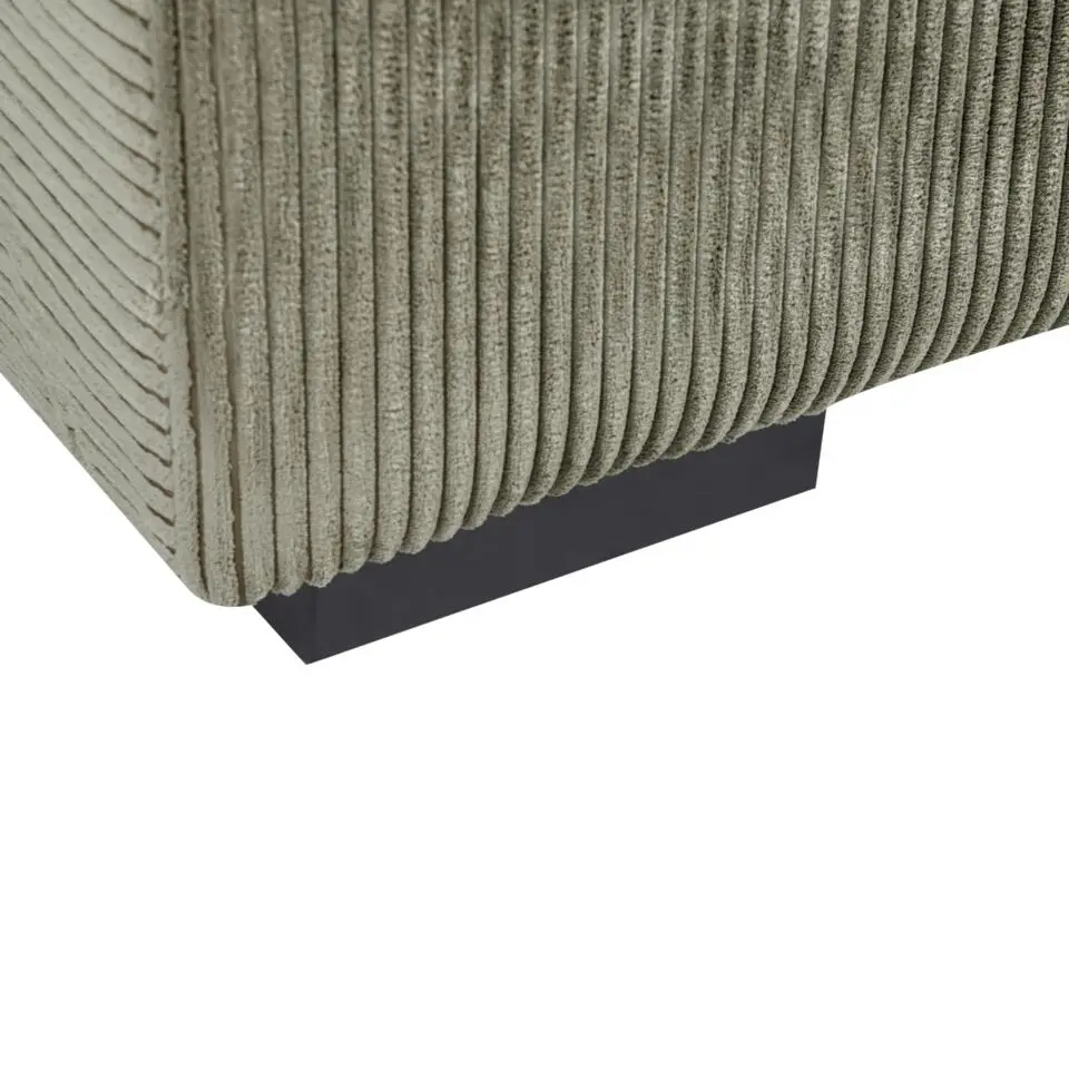 LUNGO - Ottomaan - Groen - Corduroy