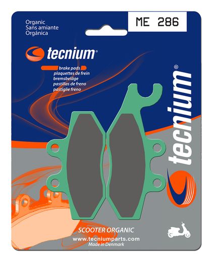 Plaquettes de freins Tecnium Scooter organique - ME286