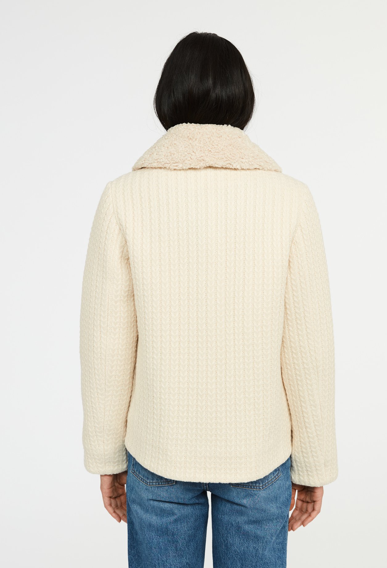 Manteau court maille
