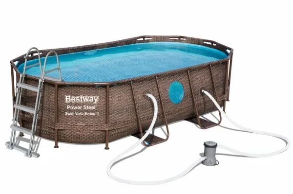 Bestway Power Steel Swim Vista II 427 x 250 x 100 cm - Ny Model!