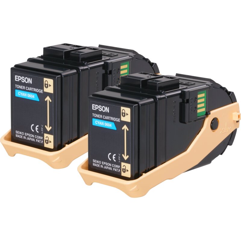 Epson Pack 2 Toners Cyan (2 x 7 500 p)