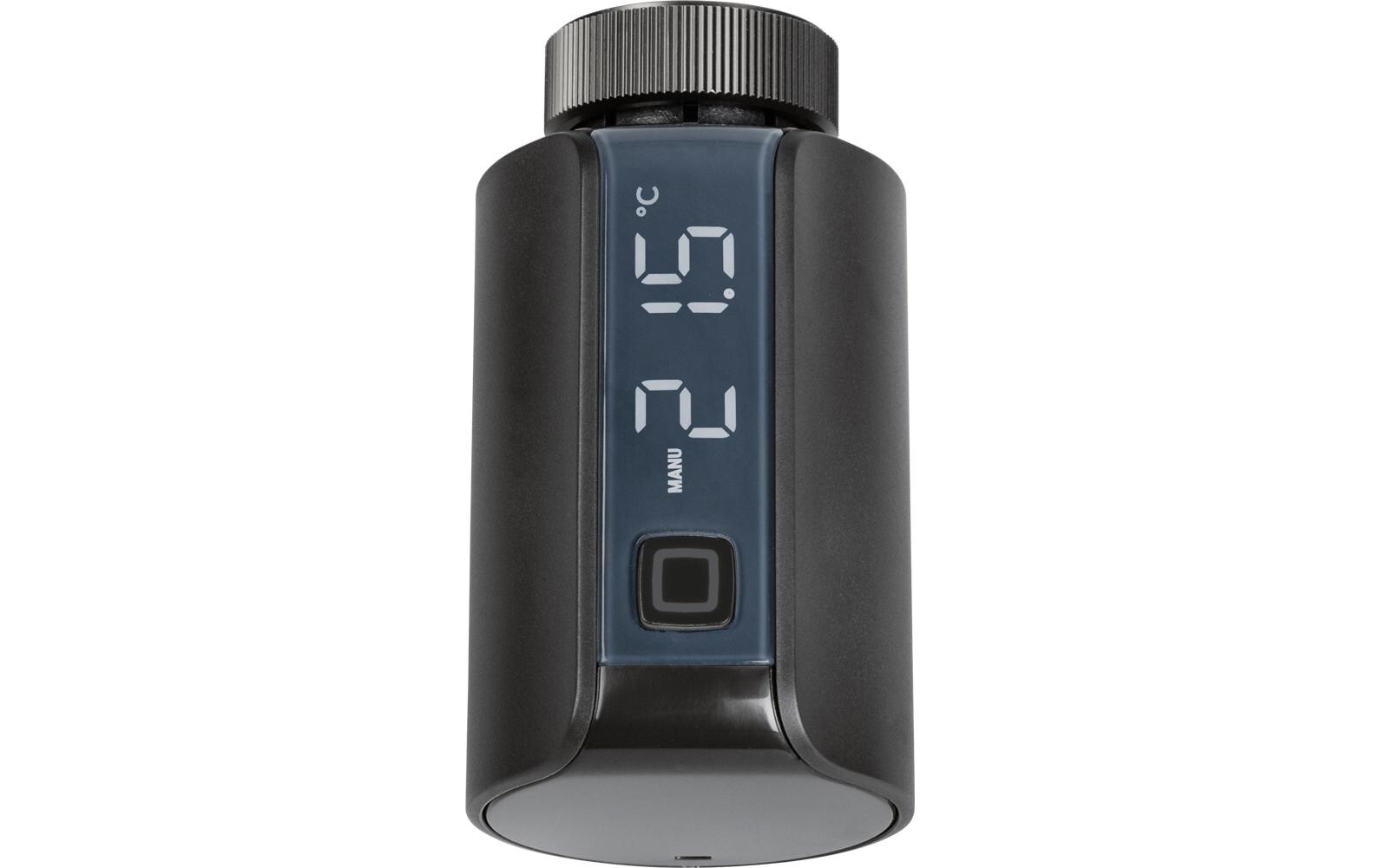Smart Home Heizkörperthermostat Evo anthrazitRadiatorthermostat, intelligente Heizungssteuerung mit beleuchtetem LED-Display – HmIP-eTRV-E-A