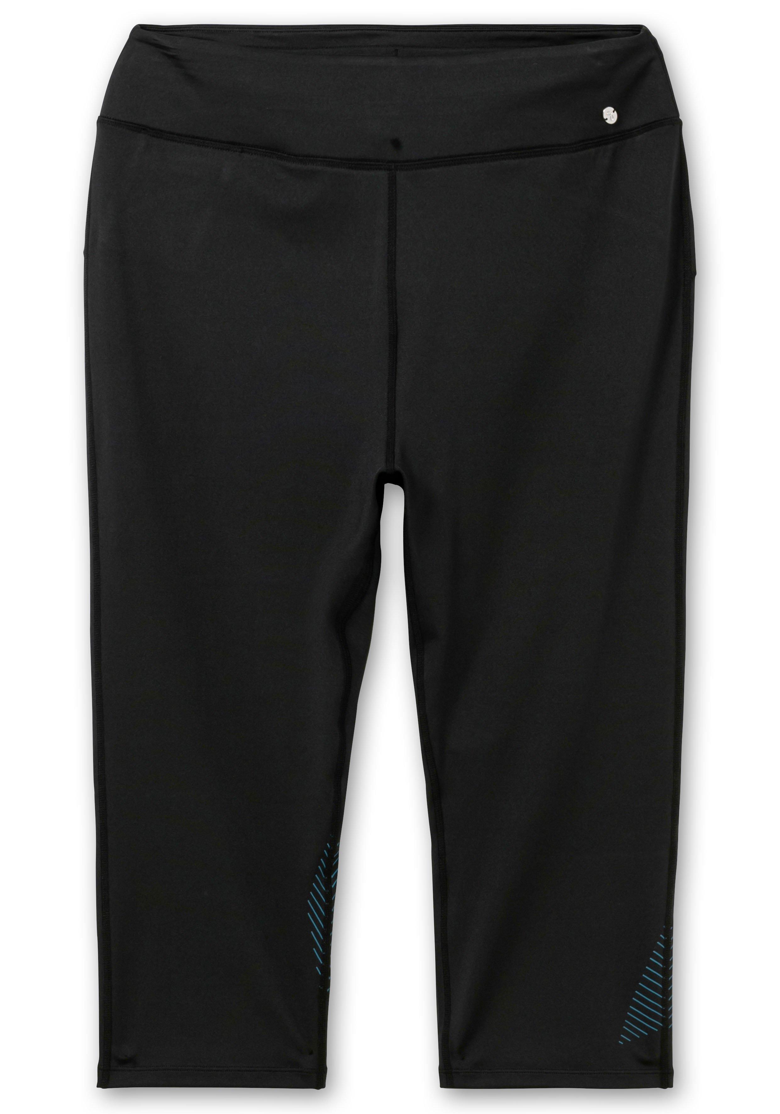 Sportleggings in Caprilänge, mit Print am Bein