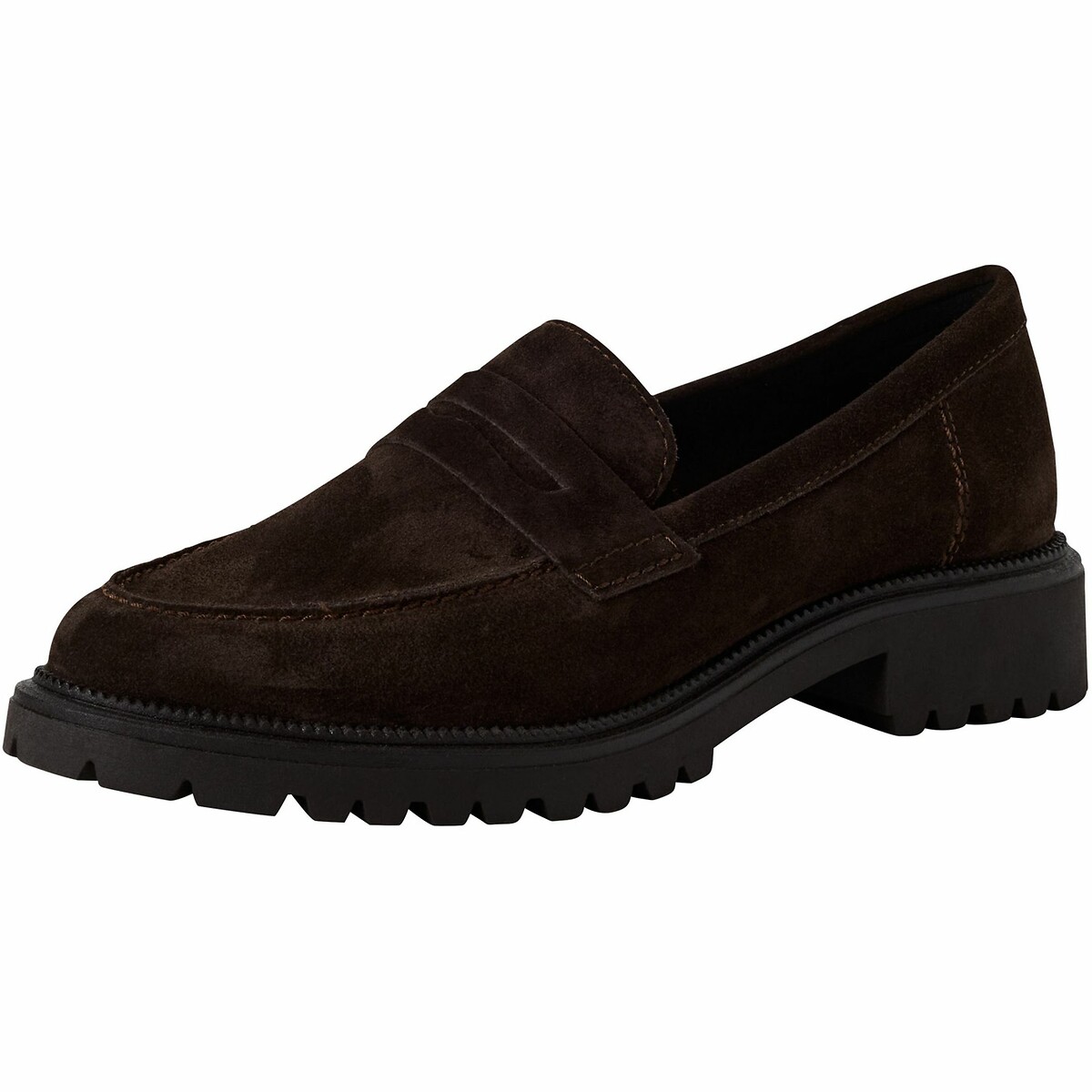 TAMARIS<br>Mocassins em leer