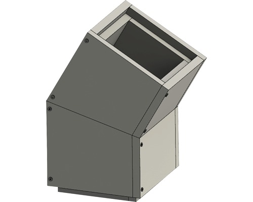 Furado F hoekbeugel 30° met binnenafmetingen 19x19cm en buitenafmetingen 29x29cm