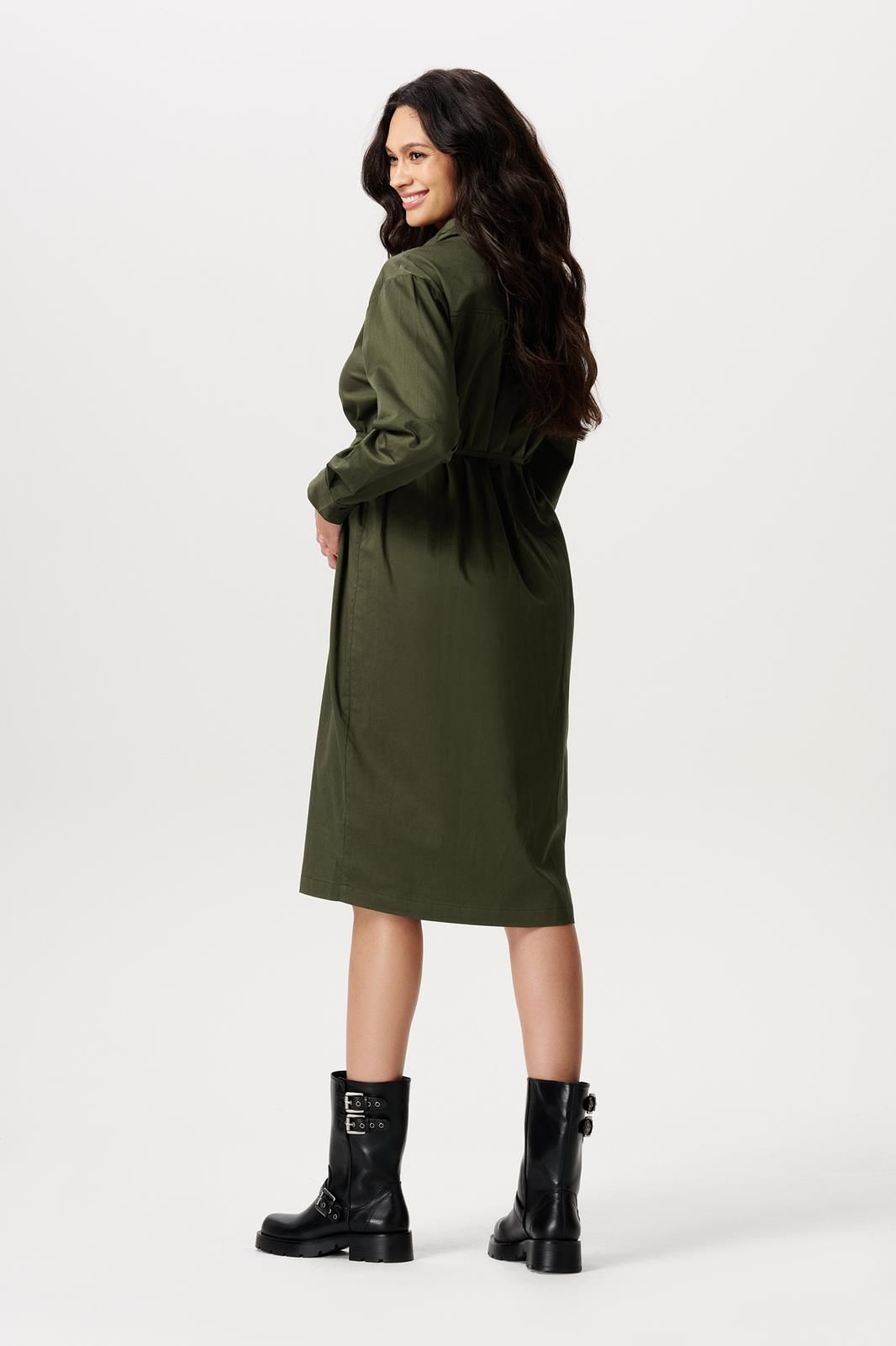 Noppies Maternity Jurk met voedingsfunctie Akaya - Forest Night