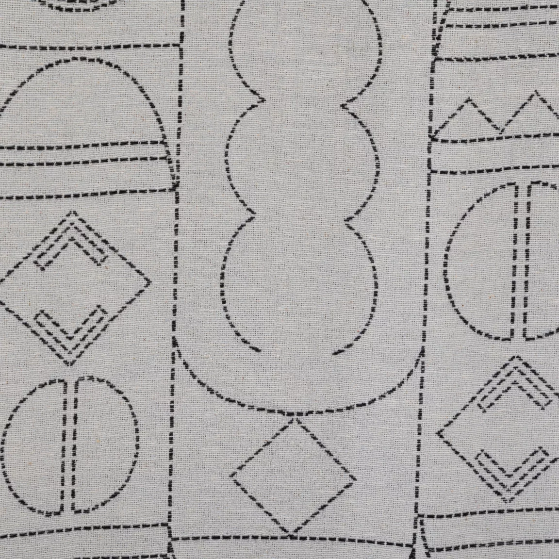 Rideau tissé (140 x 260 cm) Mala Noir