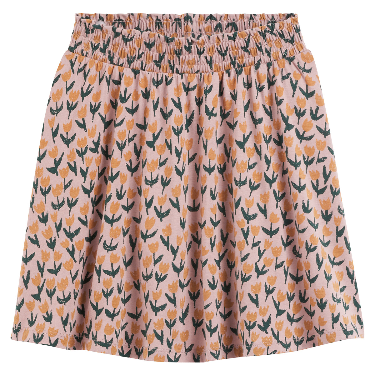 COLEÇÕES LA REDOUTE<br>Saia curta de malha, estampa floral