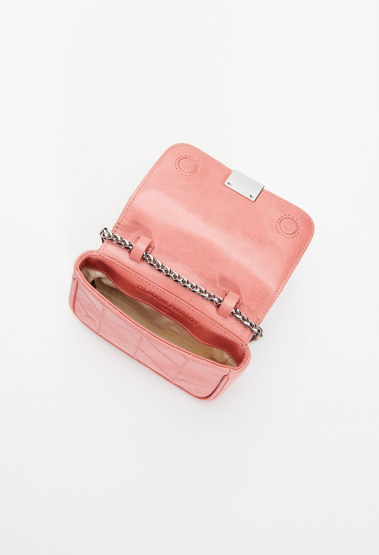 Pochette cuir verni