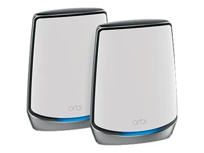 NETGEAR Orbi WiFi System RBK852 - Wi-Fi-system - (router, forlænger) - op til 350 kvm - mesh 1GbE, 2.5GbE - Wi-Fi 5, Wi-Fi 6 - Tri-Band