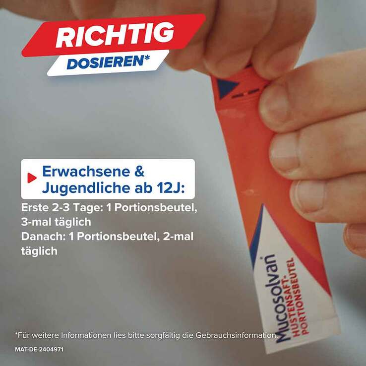 Mucosolvan Hustensaft-Portionsbeutel, 15X5 ml