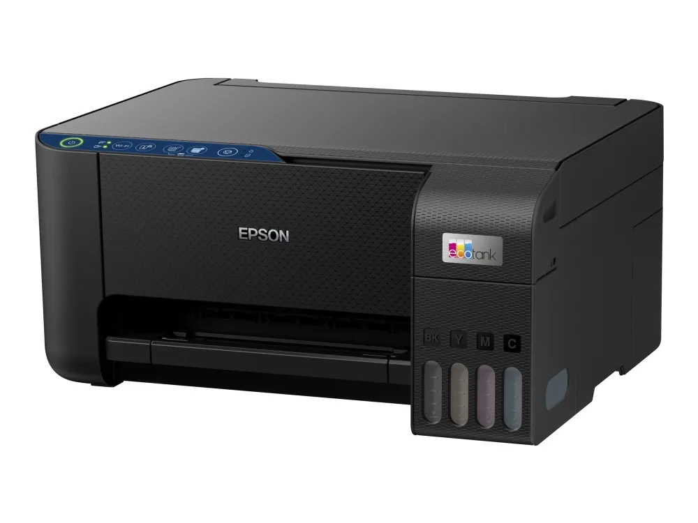 [OUTLET] - Epson L3251 - Multifunktionsprinter - farve - blækprinter - kan genopfyldes - A4 (210 x 297 mm) (original) - A4/Legal (medie) - op til 10 spm (udskriver) - 100 ark - Wi-Fi, USB - sort