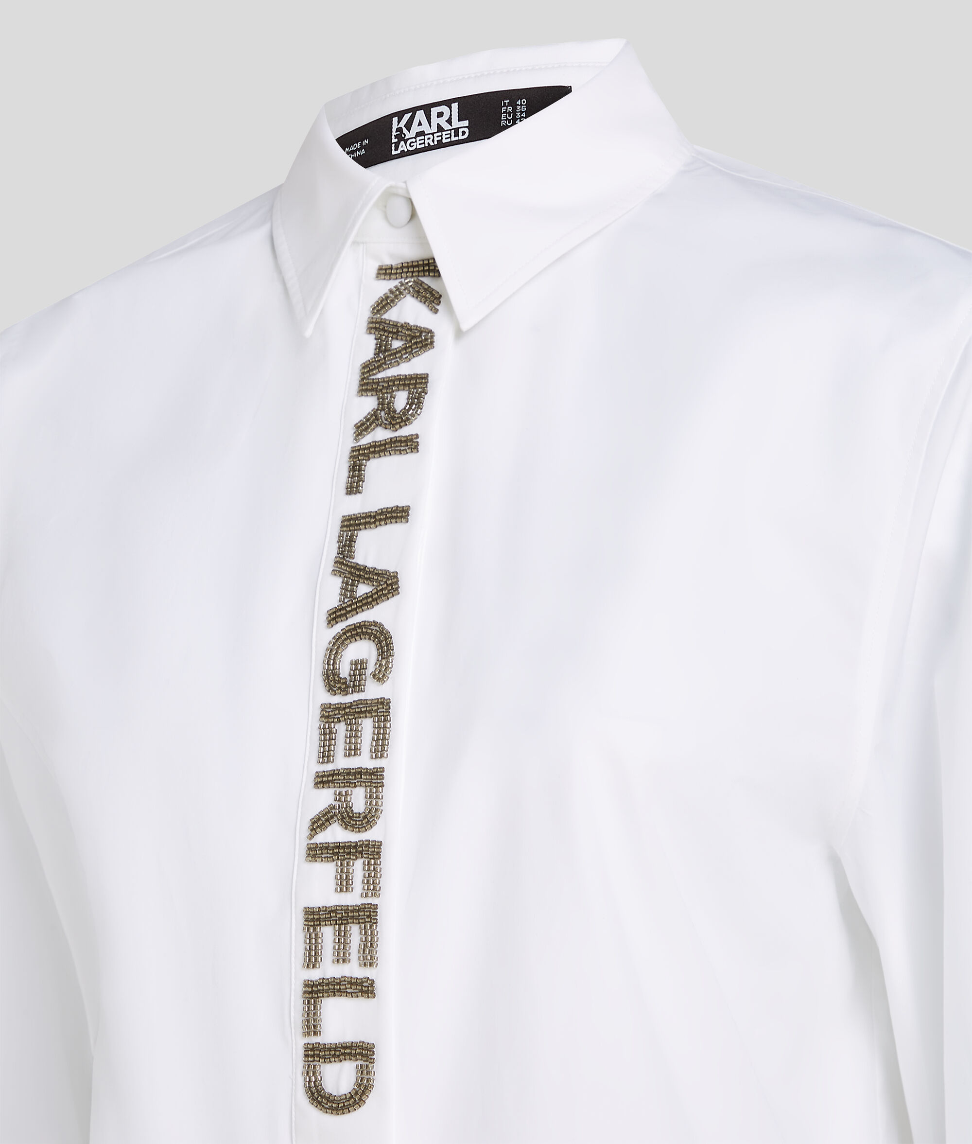 CHEMISE À PATTE DE BOUTONNAGE AVEC LOGO KARL