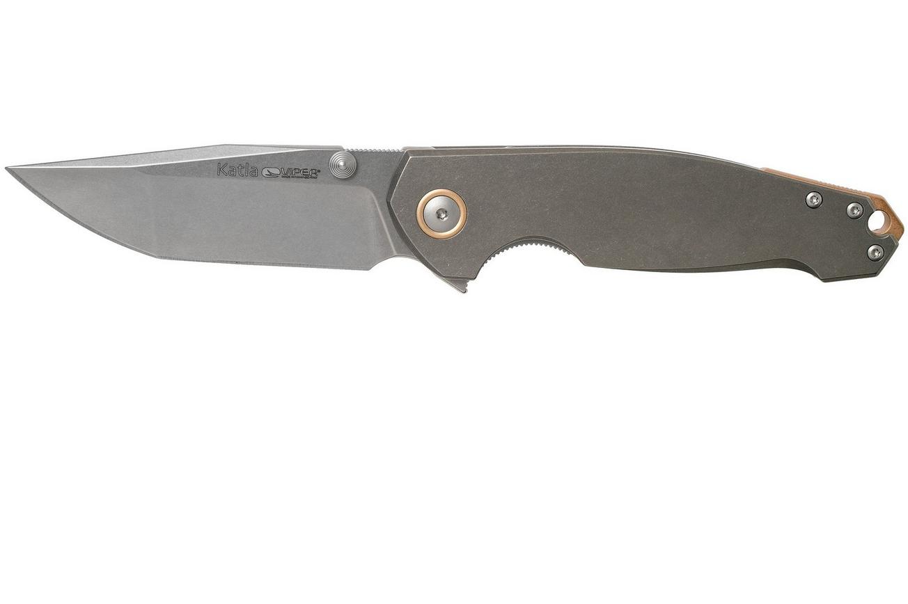 Viper Katla V5982TI Stonewashed, Titanium zakmes, Jesper Voxnaes design