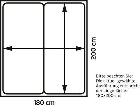 Westfalia Schlafkomfort Boxspringbett mit LED-Beleuchtung