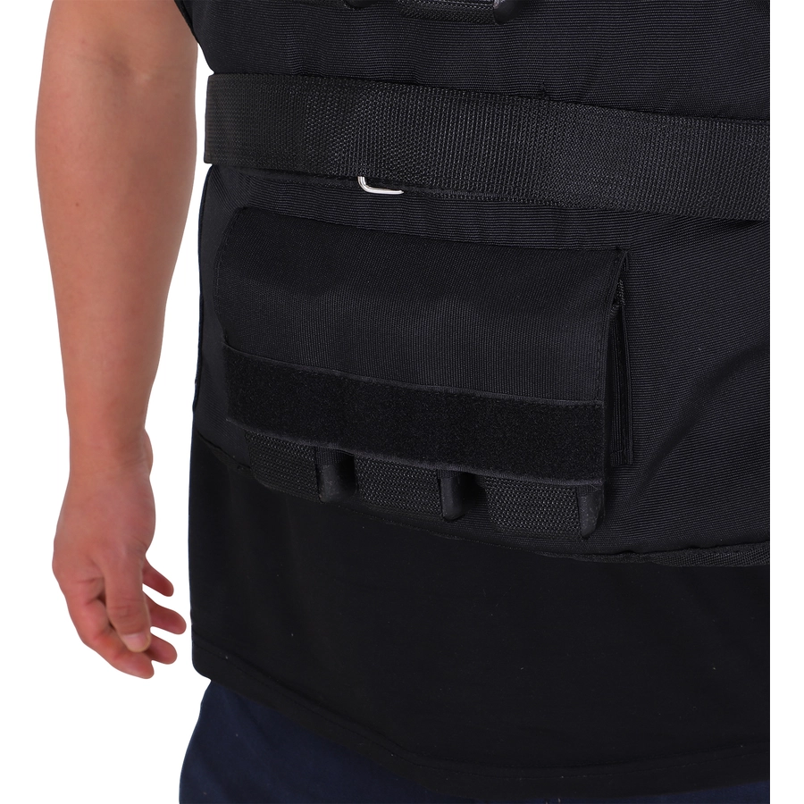 HOMCOM Trainingsweste mit 30 Eisengewichten schwarz