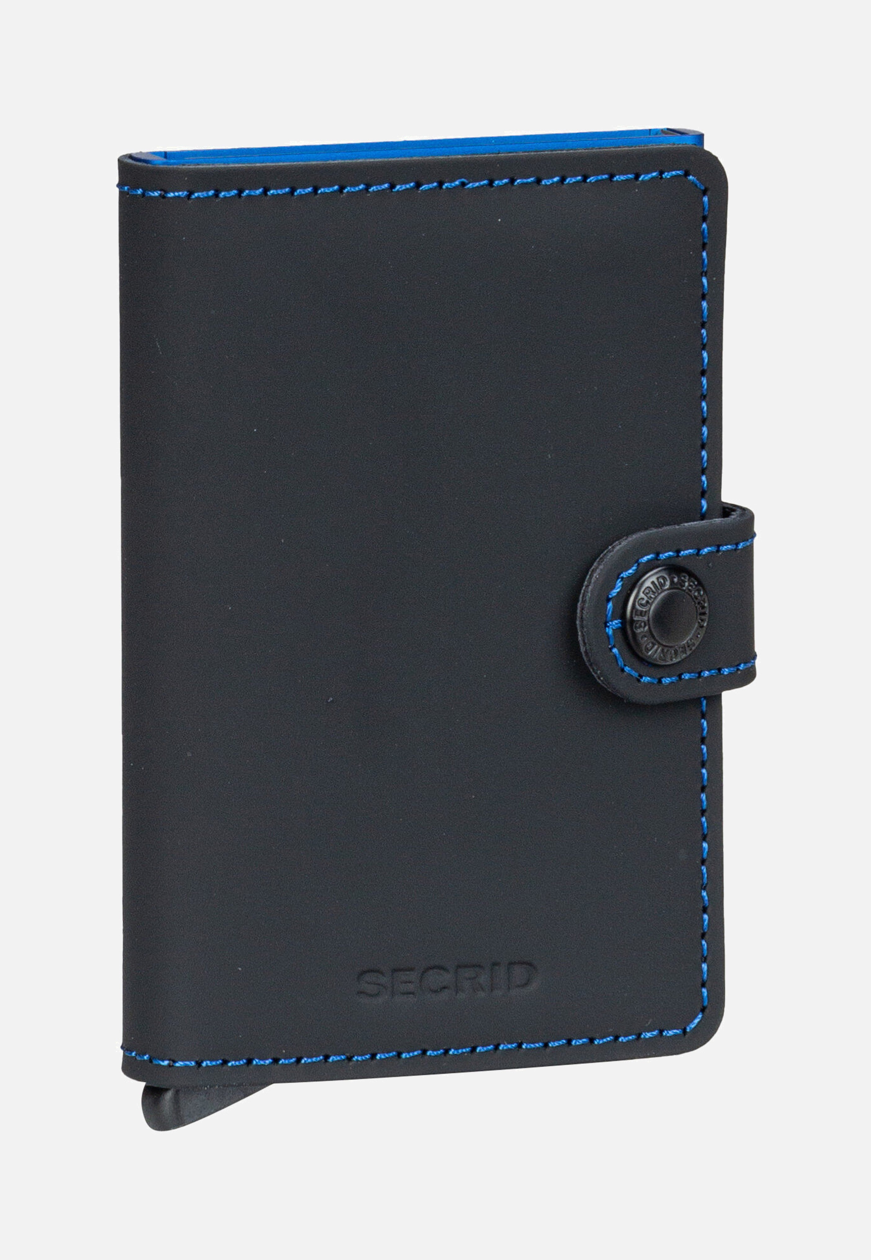 Miniwallet Matte Black & Blue - Portemonnaie