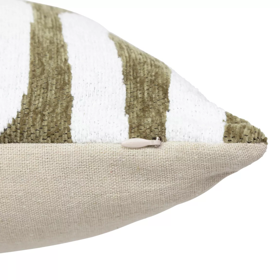 Housse de coussin rectangulaire (30 x 50 cm) Jeni Vert kaki