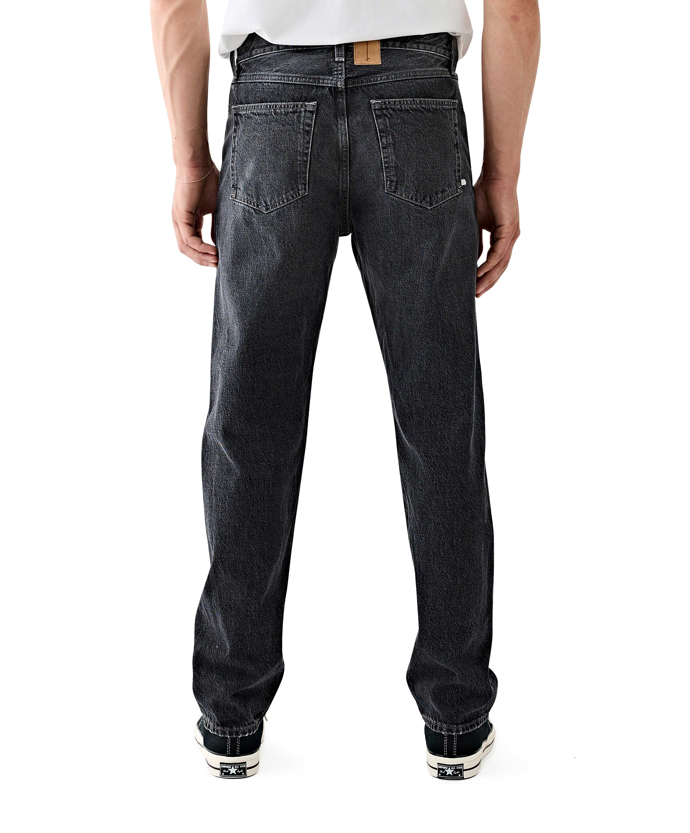 Tenue. straight heren jeans grijs