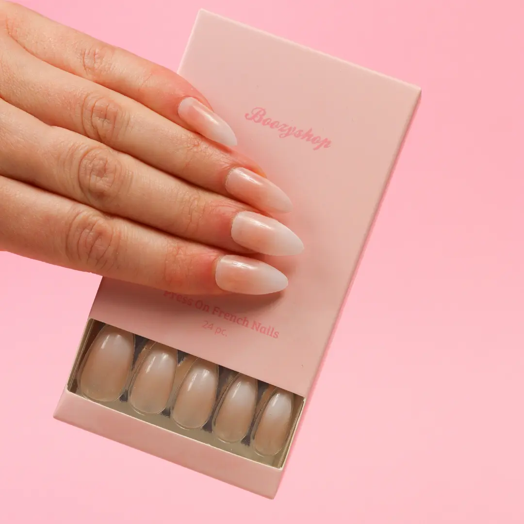 Press On French Nails Ombre Nude