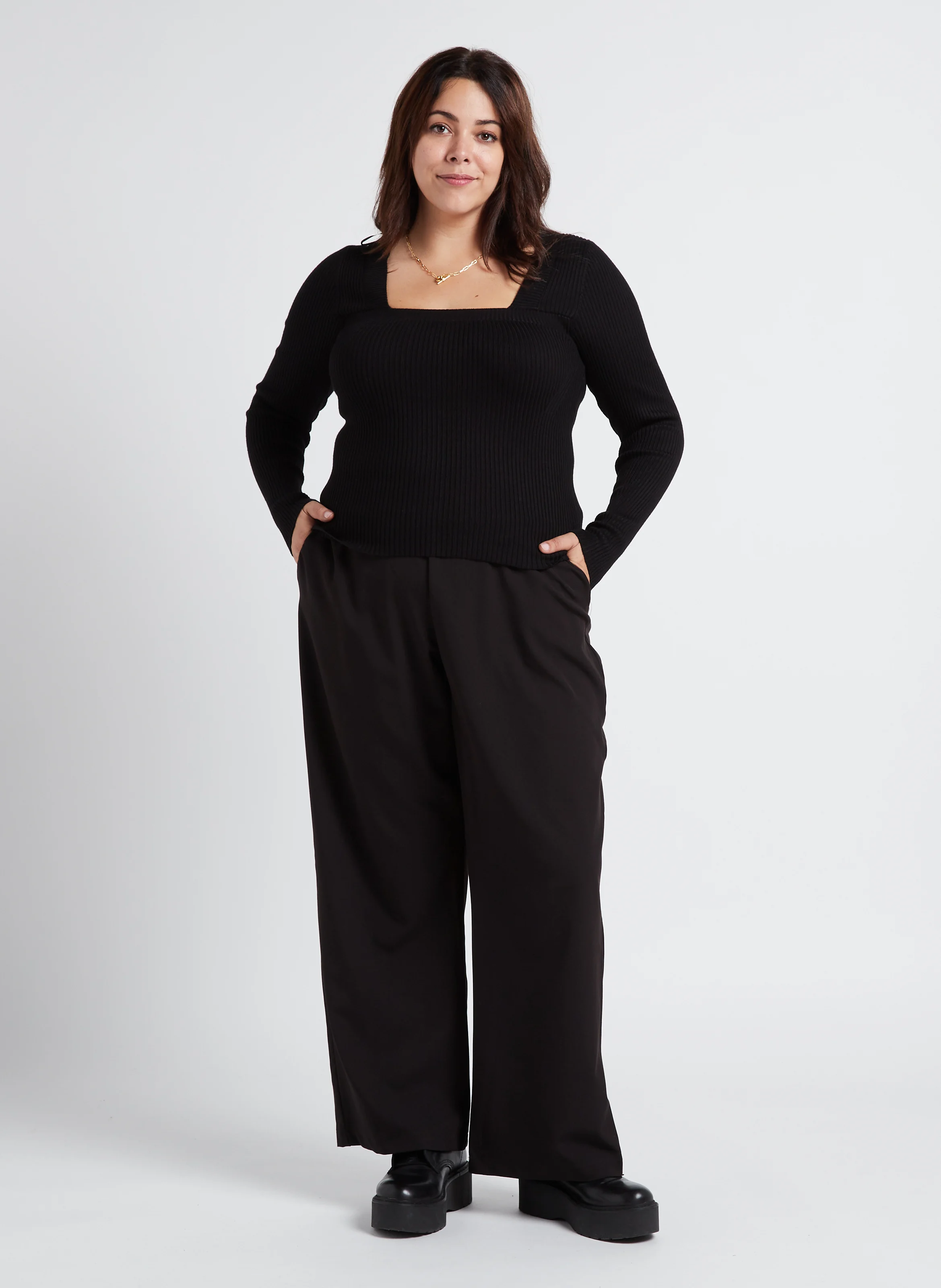 ZELDA - Pantalon regular fit| Noir