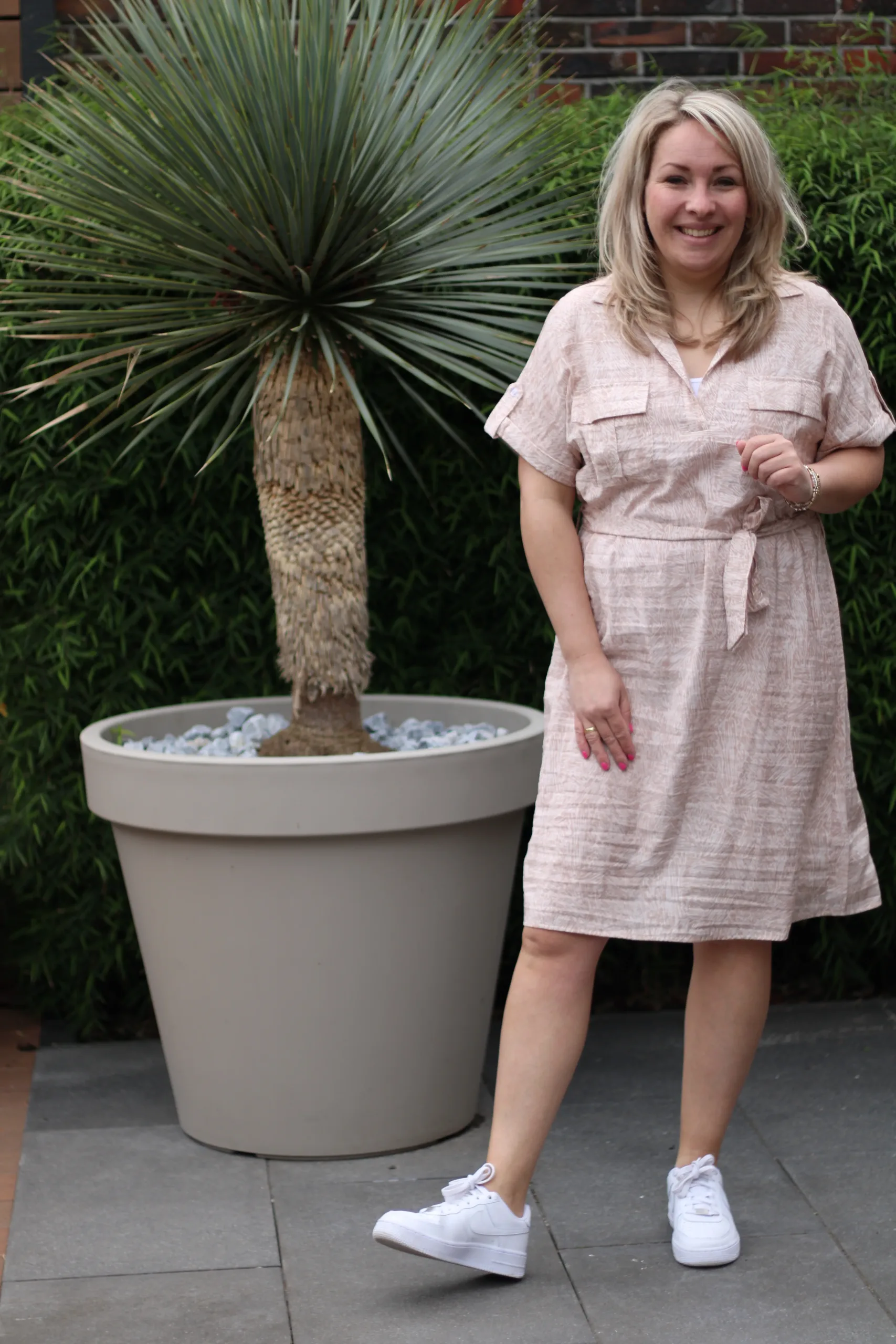Rino & Pelle - Diana Short Sleeve Shirt Dress - Beach Doodle