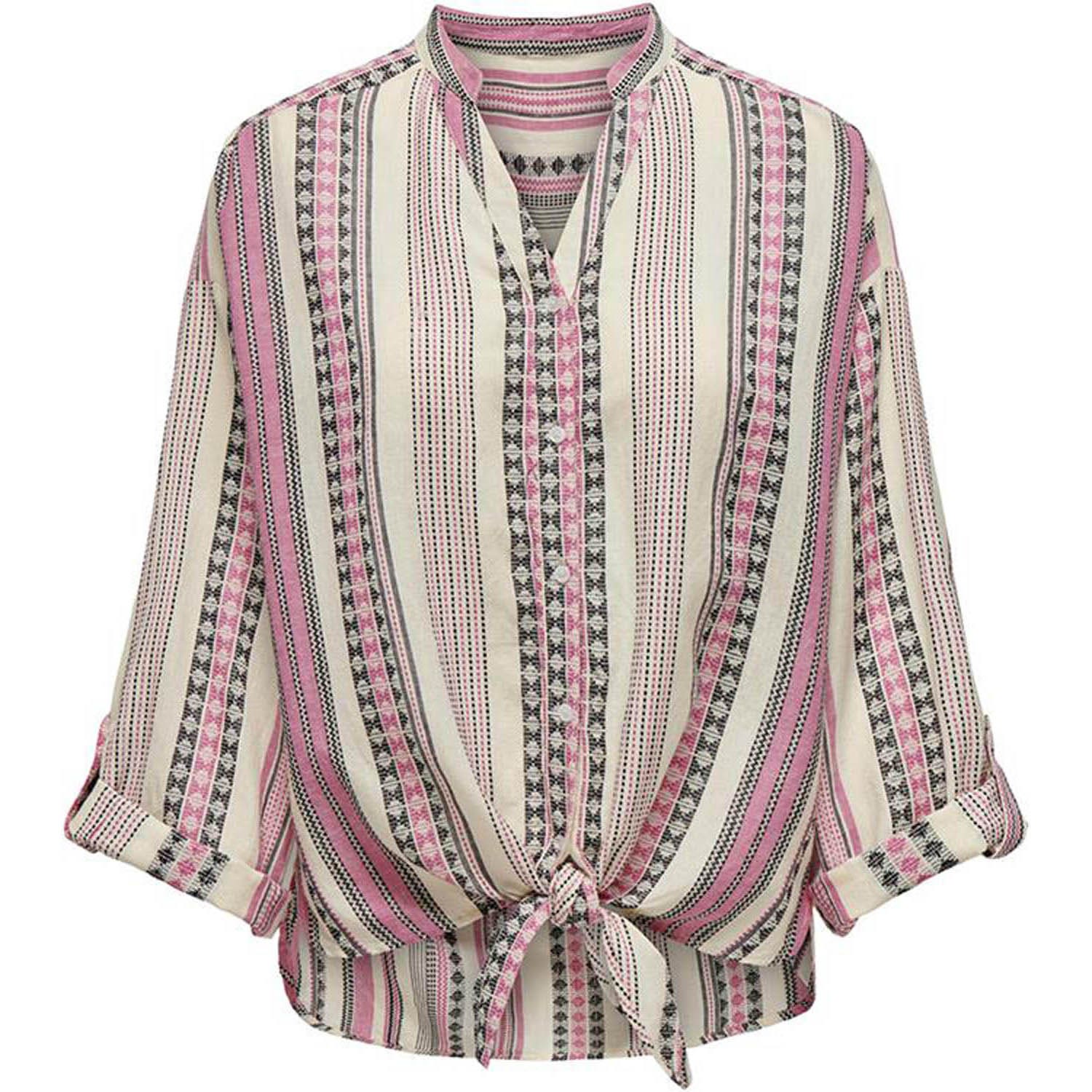 ONLY  Louise Long Sleeve Knot Shirt