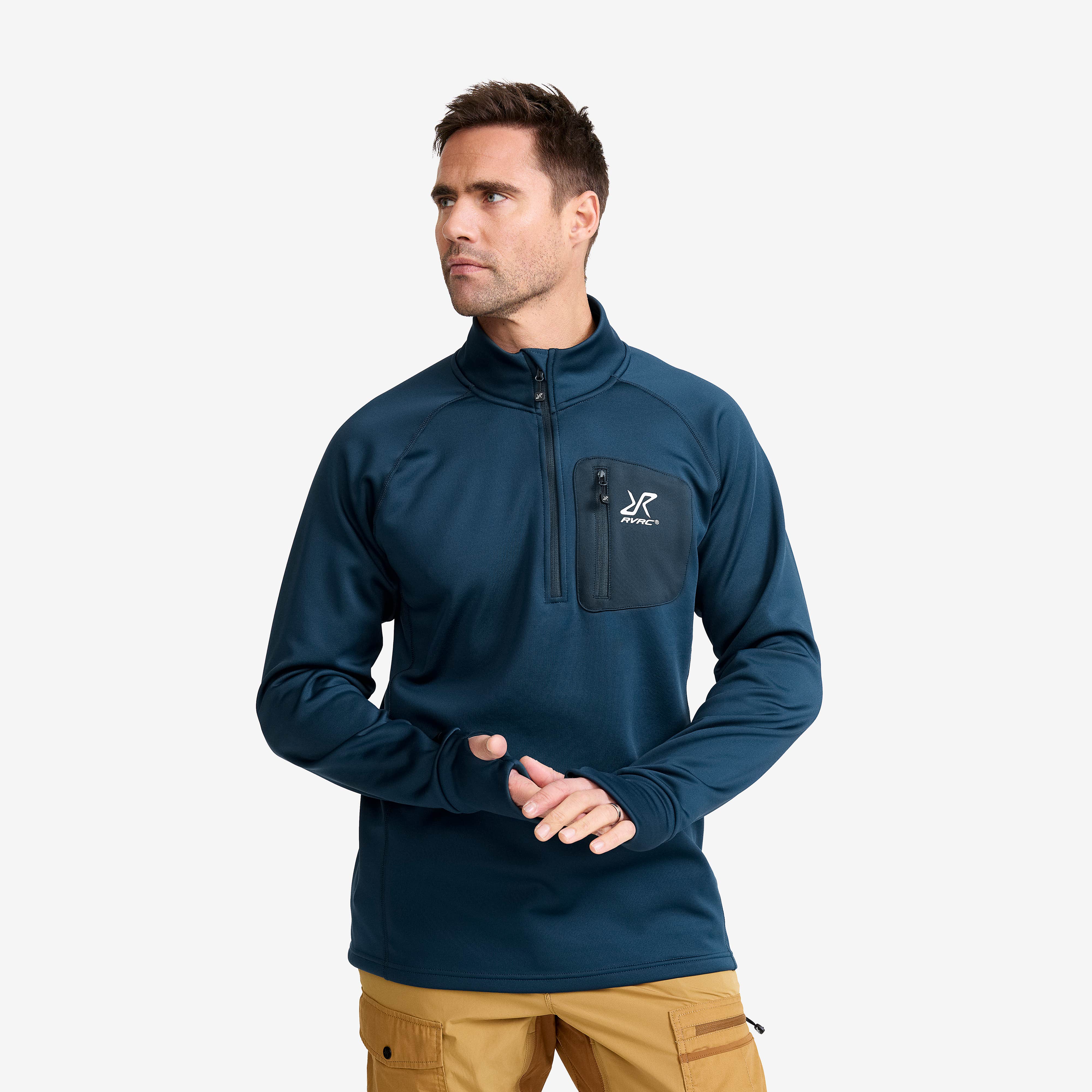 Evolution Half-zip Stretch Fleece Herre Moonlit Ocean