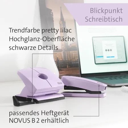 Novus Locher B 220 COLOR ID 2.0, pretty lilac