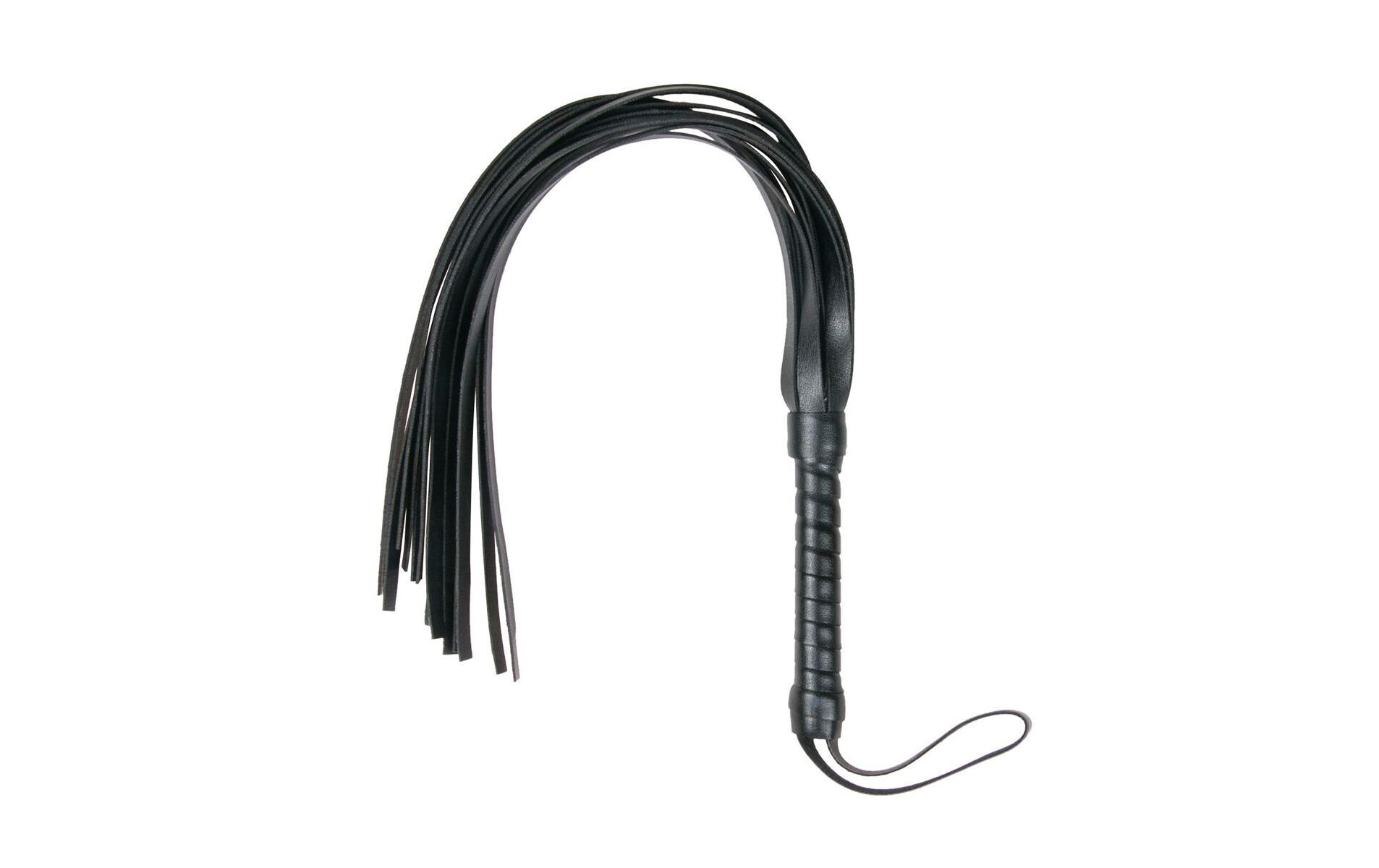 Riemenpeitsche SchwarzHochwertiges Sextoy für erotische Bondage-Spiele