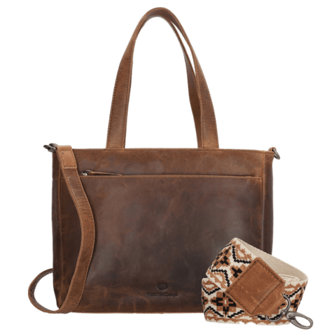 Micmacbags Next Navajo Hand/ Schoudertas Bruin